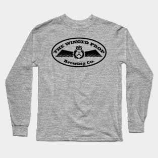 Winged Prop Brewery Crest - Black Long Sleeve T-Shirt